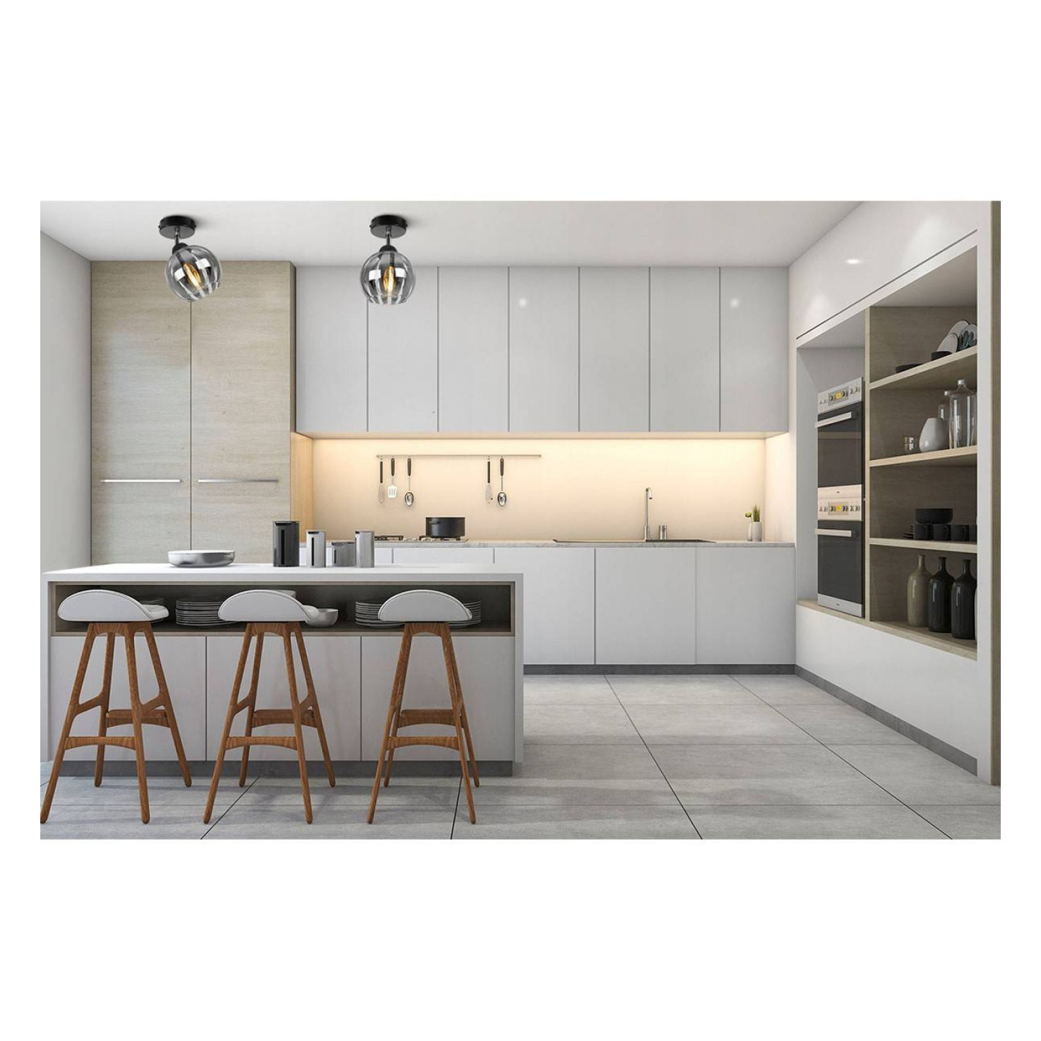 Stropní svítidlo se skleněným stínidlem ELIZA 1987/KP/C foto5