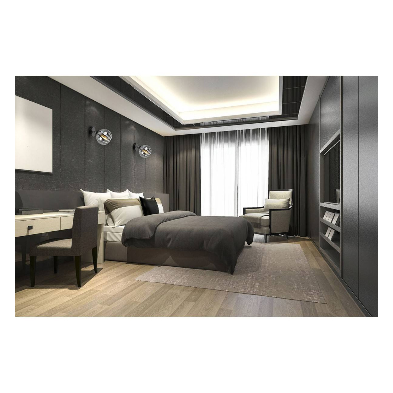 Stropní svítidlo se skleněným stínidlem ELIZA 1987/KP/C foto7