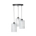 Hanging lamp 60566 "FLORENCE" with three white blown glass shades. foto4