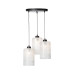 Hanging lamp 60566 "FLORENCE" with three white blown glass shades. foto4