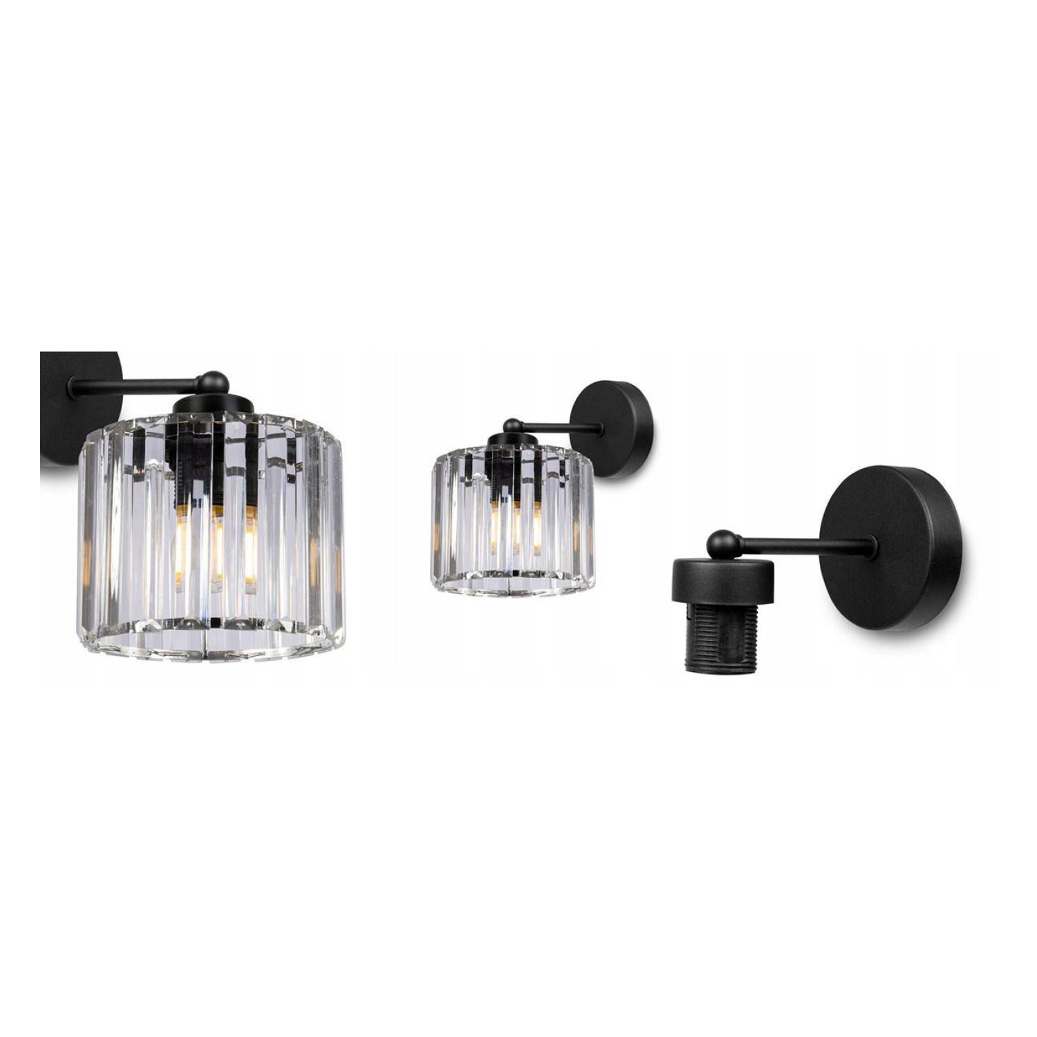 Compact wall lamp with glass shade HOLDI 2202/K foto3