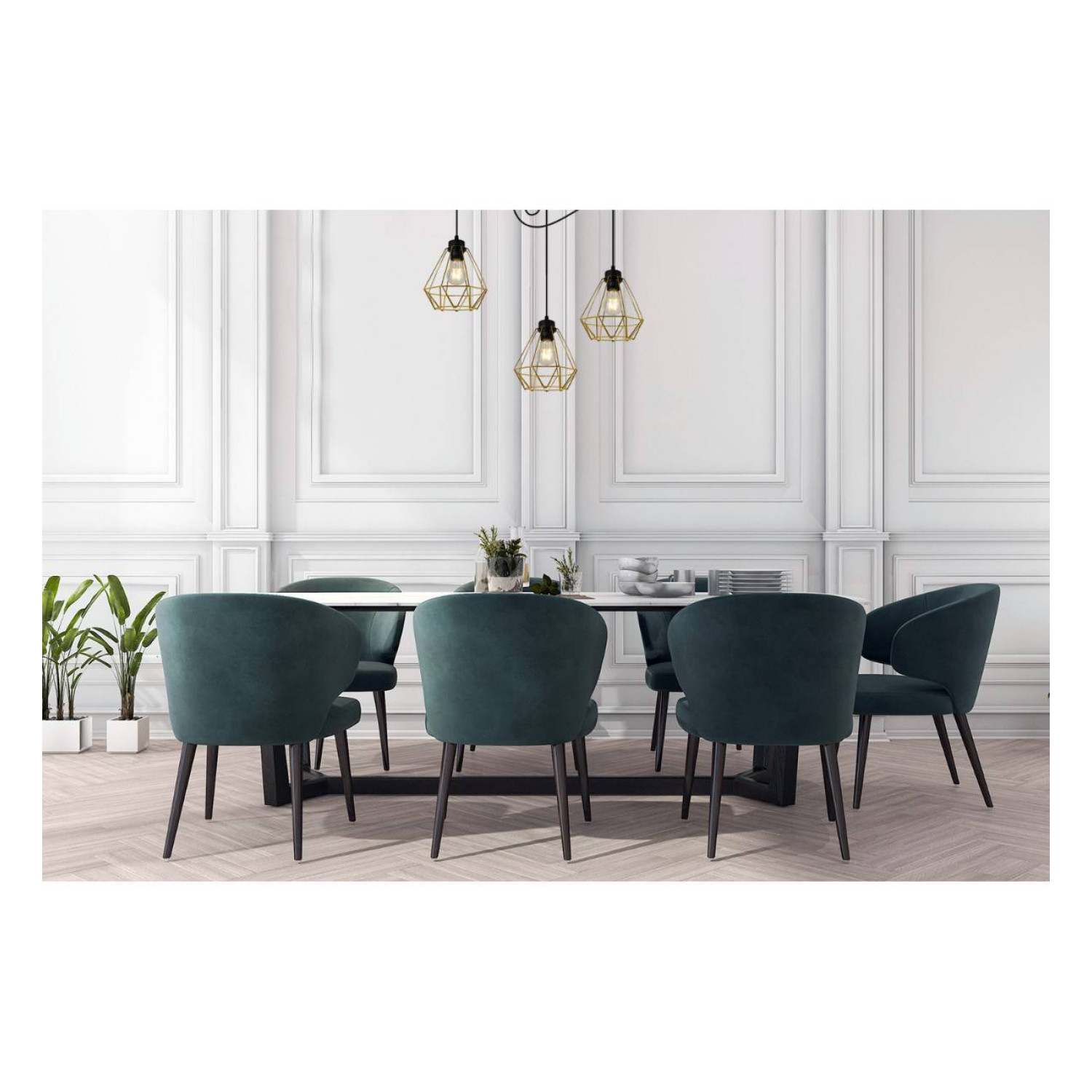 ELEGANT PENDANT LAMP LH026 SPIDER NUVOLA GOLD GOLD METAL SHADE foto4