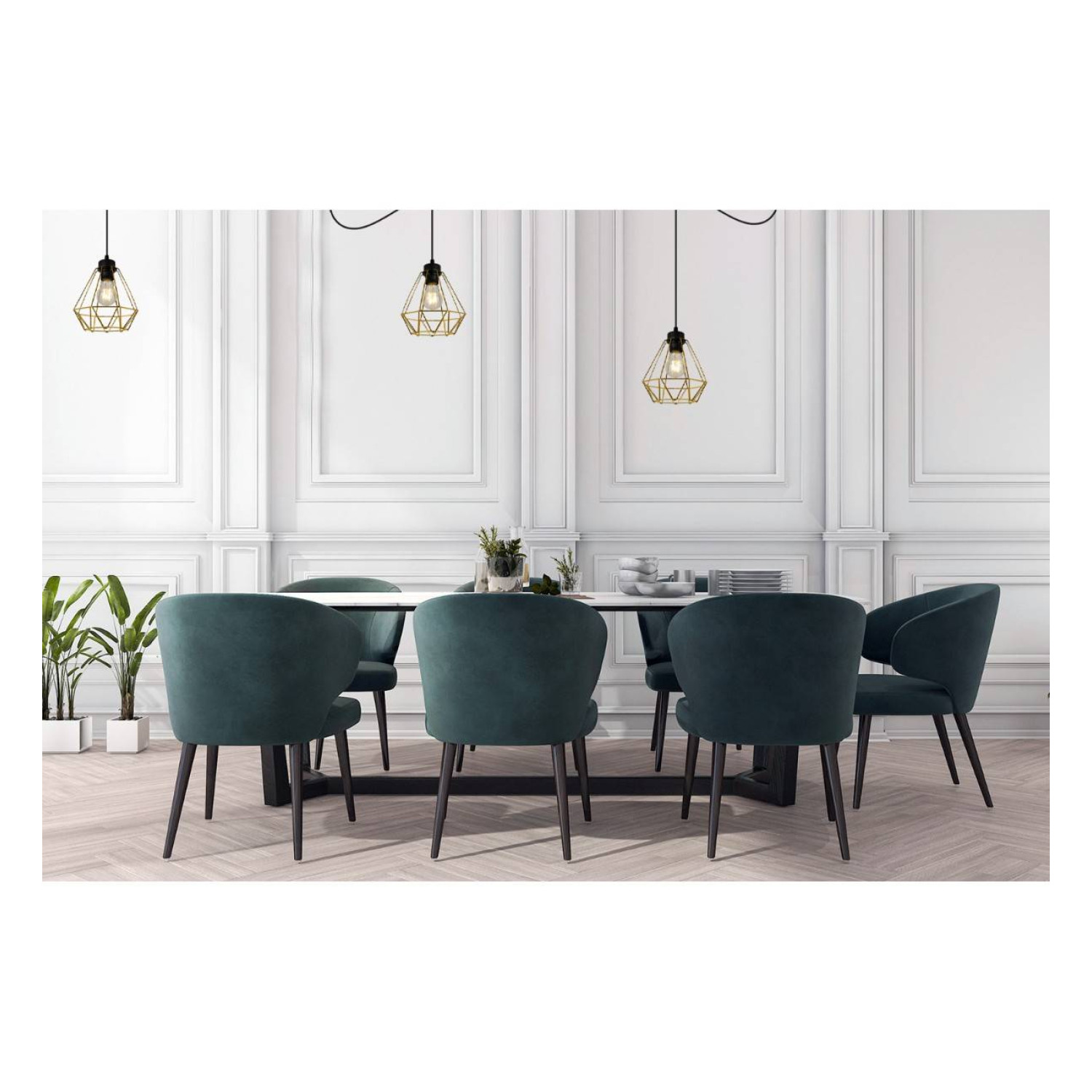 ELEGANT PENDANT LAMP SPIDER NUVOLA GOLD 2034/1 foto2