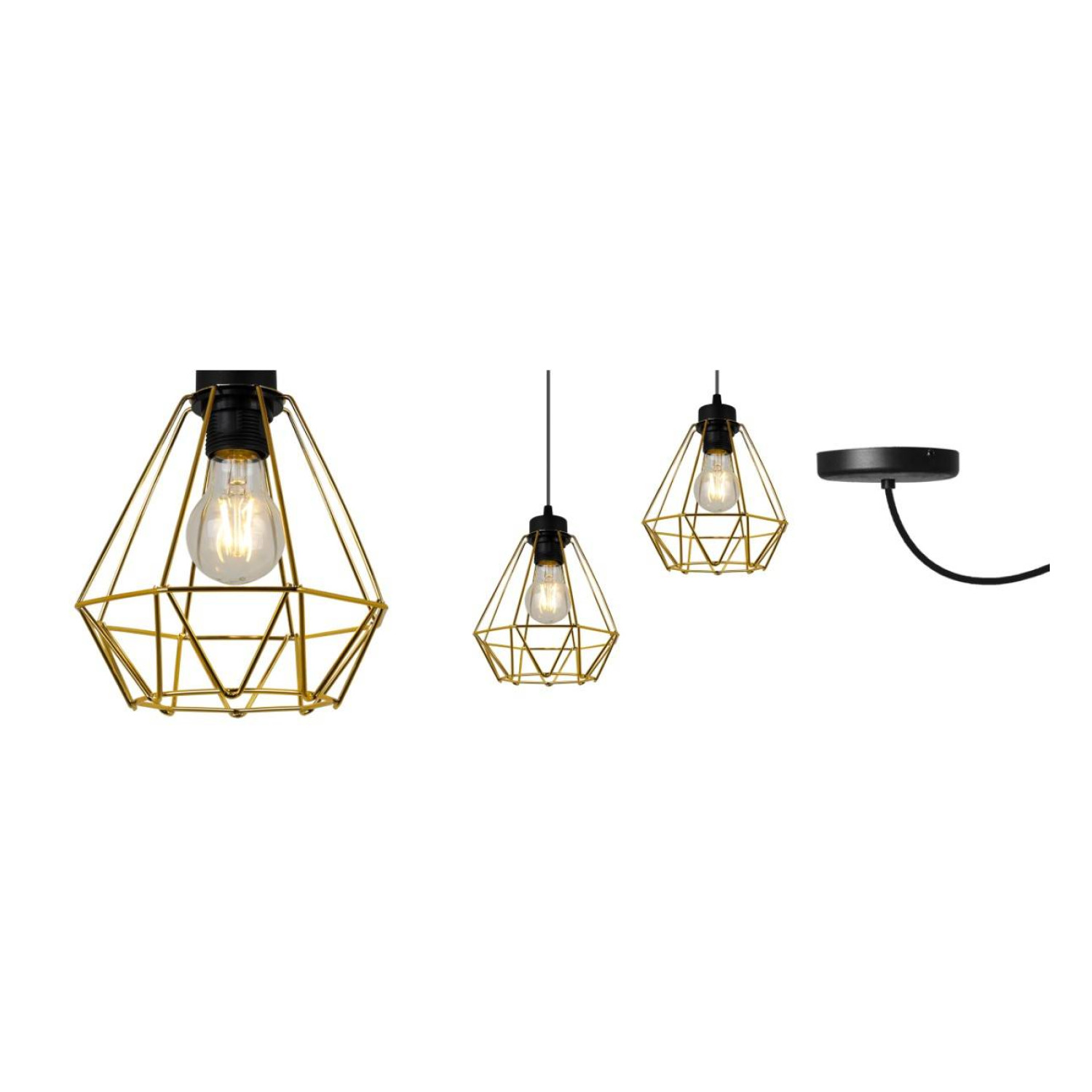 ELEGANT PENDANT LAMP SPIDER NUVOLA GOLD 2034/1 foto4