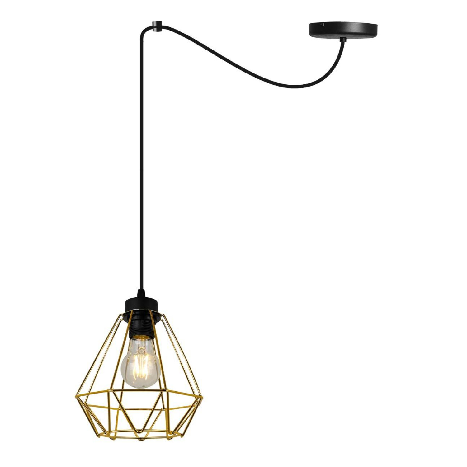 ELEGANT PENDANT LAMP SPIDER NUVOLA GOLD 2034/1