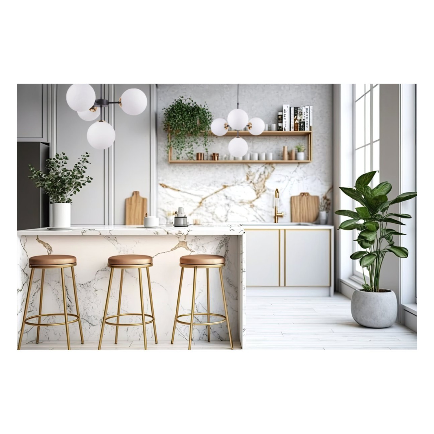 Závěsný lustr v černém provedení s elegantními zlatými prvky a bílým stínidlem" IMPERIA" foto8