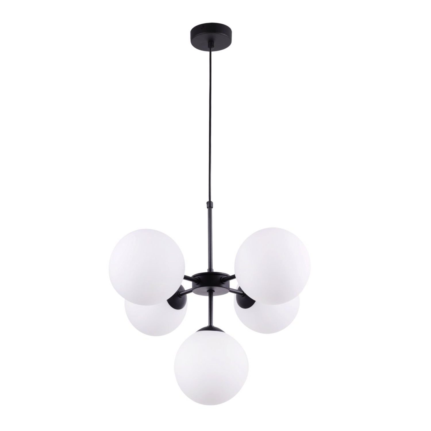 Stropní lampa s regulací v černém provedení, bílé stínidlo - stručný a elegantní "IMPERIA" foto2