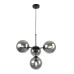 Black Pendant Light with Adjustable Length and Graphite Shades foto10