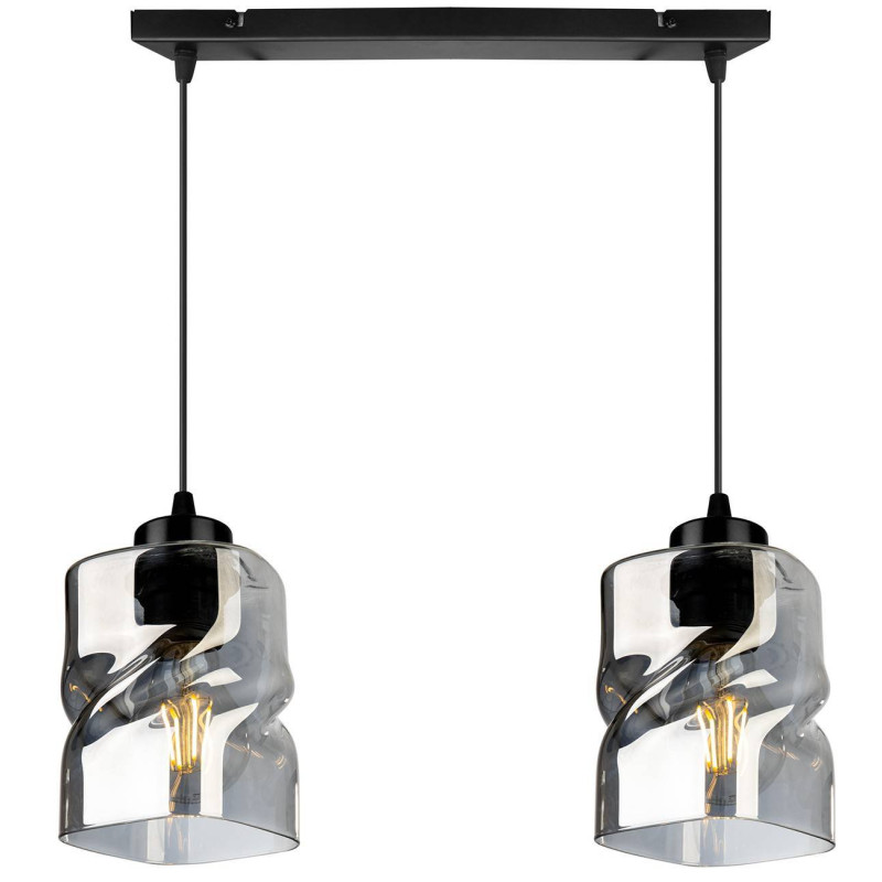Modern Pendant Lamp with Glass Shades LED NIKI 2195/2