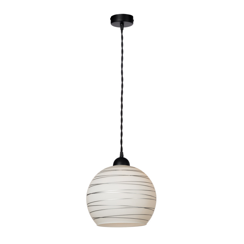 Suspended luminaire with shade made of blown glass 19603 "FLORENCE"