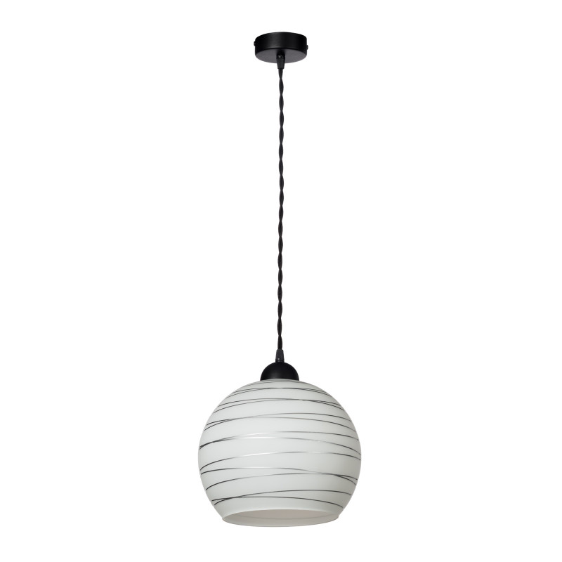 Suspended luminaire with shade made of blown glass 19603 "FLORENCE" foto2
