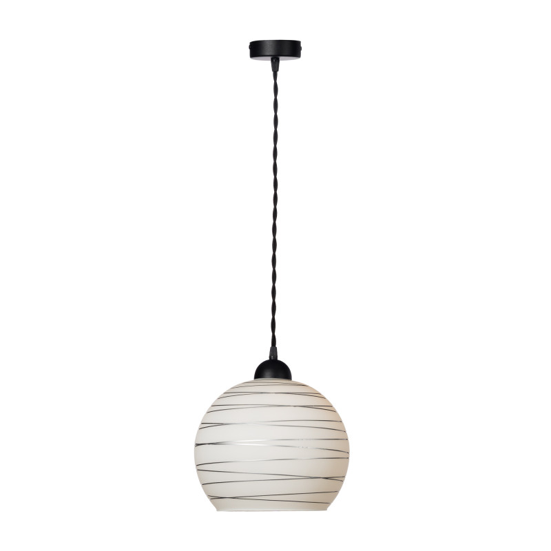 Suspended luminaire with shade made of blown glass 19603 "FLORENCE" foto3