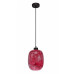 Pendant lamp with blown glass shade in color Red melange 19603 "Marble " foto5