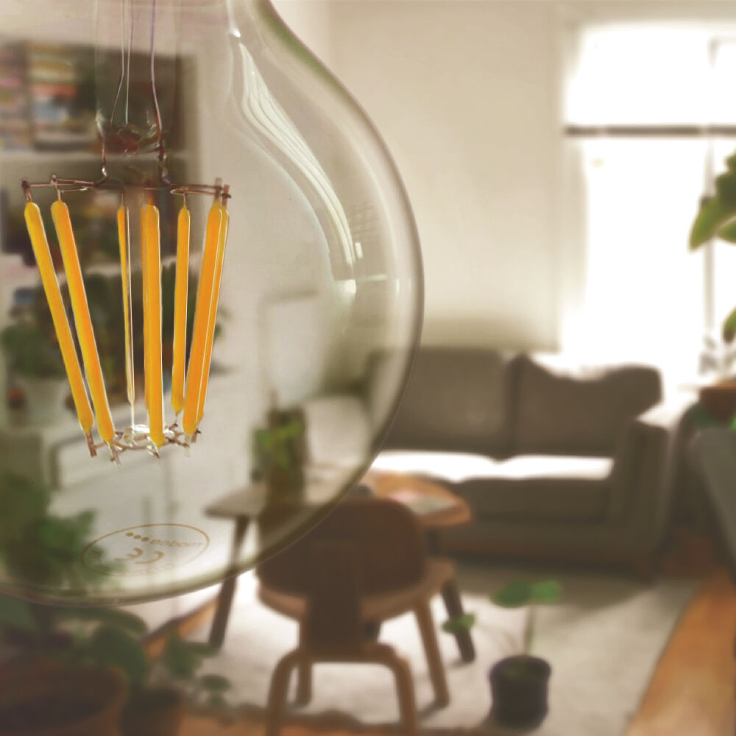 Lighting LED Filament Globe G80 8W E27 360° 2700K (750 lumen) foto3