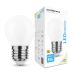 LED žárovka Bílá skleněná koule Filament Milky Globe Mini G45 7W E27 360° 4000K (680 lumen) foto2