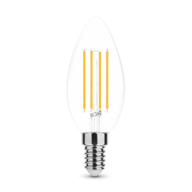 LED žárovka svíčka Modee Filament C35 7W E14 360° 2700K (806 lumen) dimm foto2