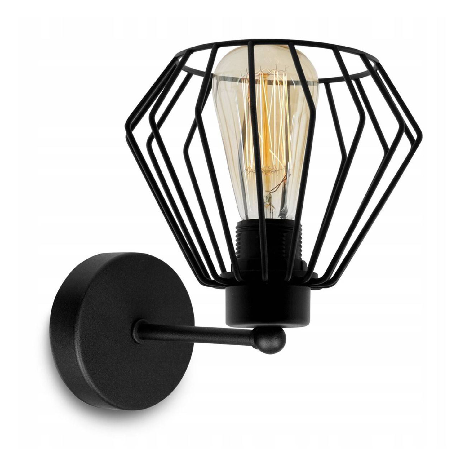 Industriální nástěnné svítidlo s kovovým stínítkem NUVOLA 2034/K LH029 foto2