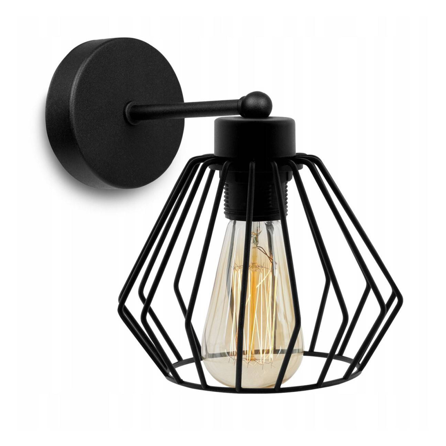 Industriální nástěnné svítidlo s kovovým stínítkem NUVOLA 2034/K LH029