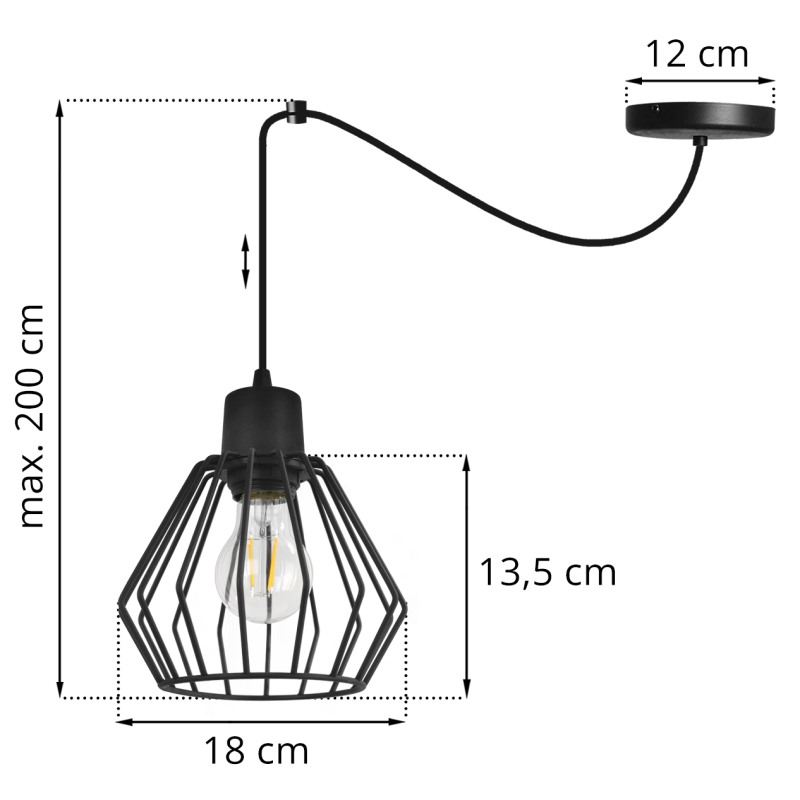 Pendant light on adjustable cables SPIDER NUVOLA 2502-1 foto5