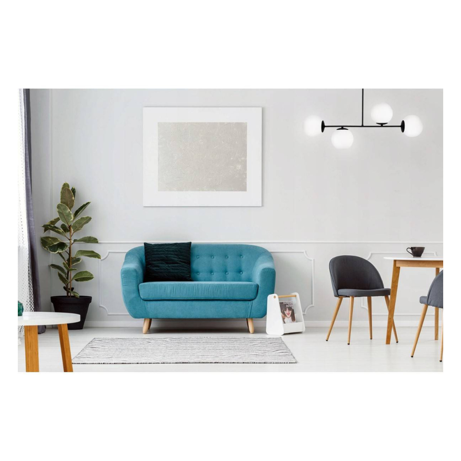 Lustr na tyči s mléčně skleněnými kuličkami PALERMO 2390/4 foto4