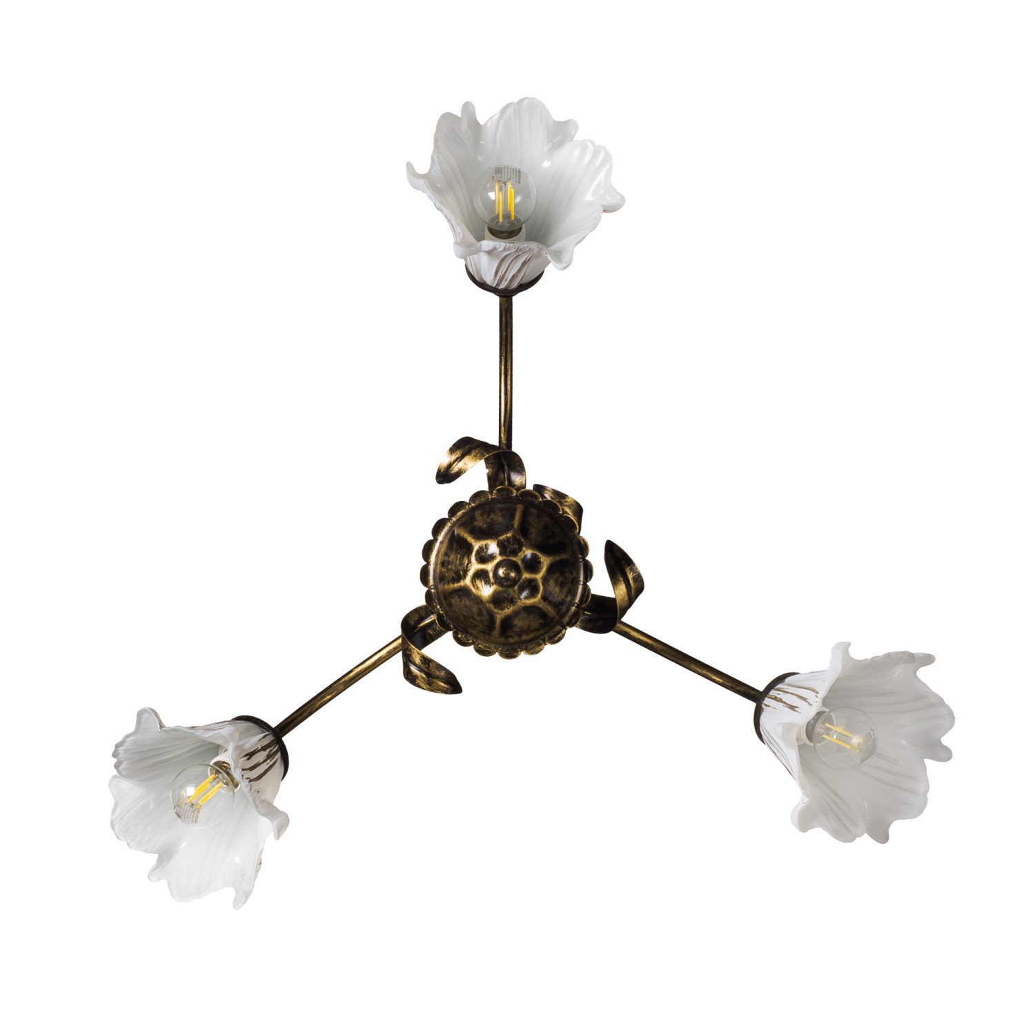 Pendant luminaire on chain 4133 "TOSKANA" in brown color foto4