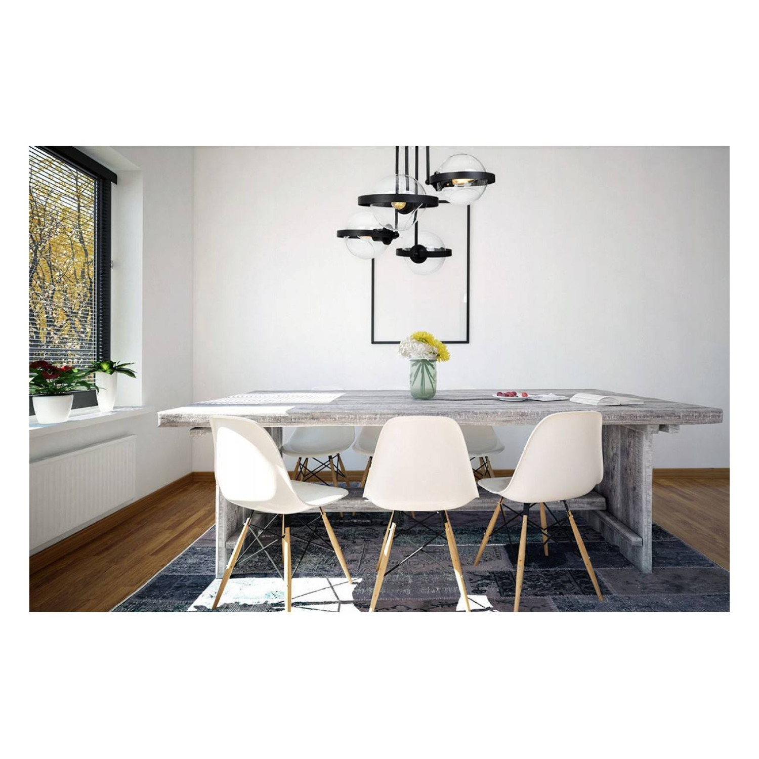 Decorative lamp with blown glass lamps RING 2340/4/B foto2