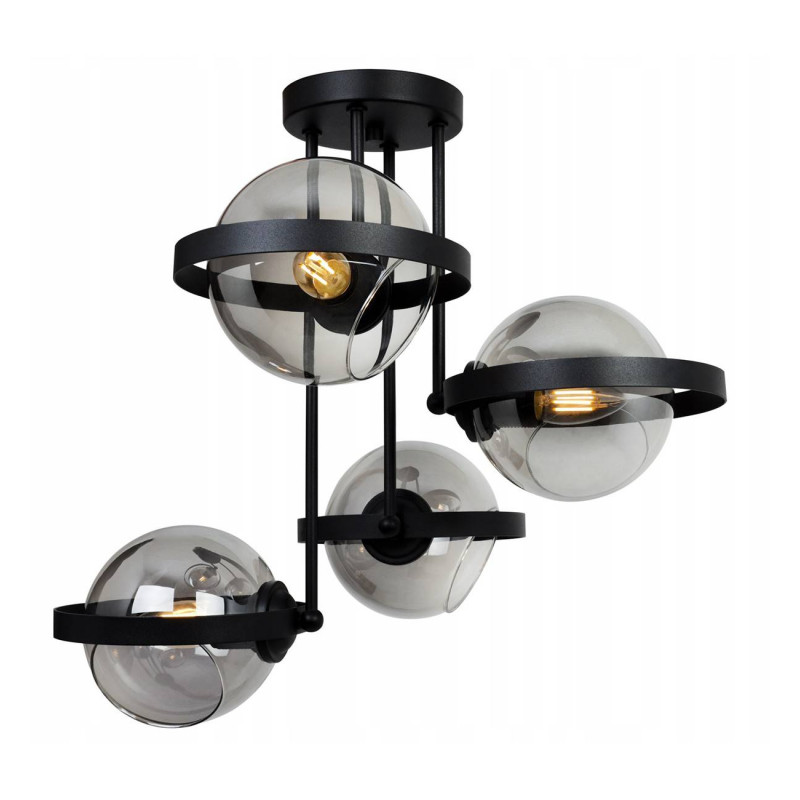 Ceiling lamp with glass shades RING 2340/4G LH030