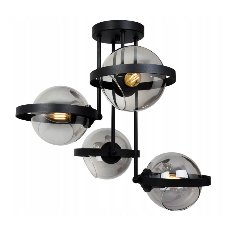 Ceiling lamp with glass shades RING 2340/4G LH030 foto2