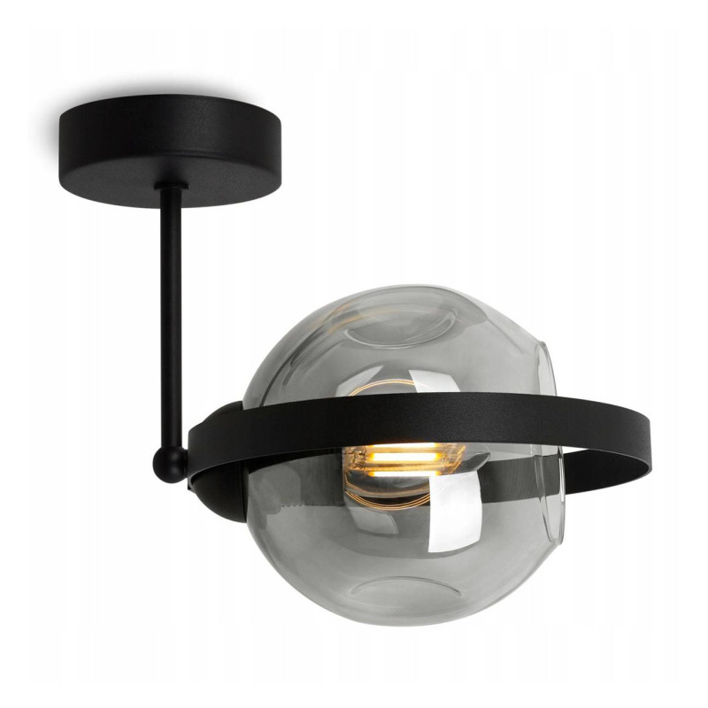 Loft wall lamp with a ball-shaped glass shade RING RIO 2350/K/G LH031 foto3