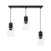 Pendant lamp black bar and clear glass square lampshades 60603 "Roberto" foto5