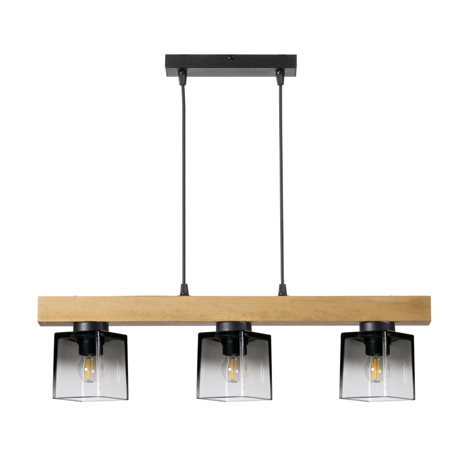 Wooden pendant lamp   40633 "Rustic Radiance" foto4