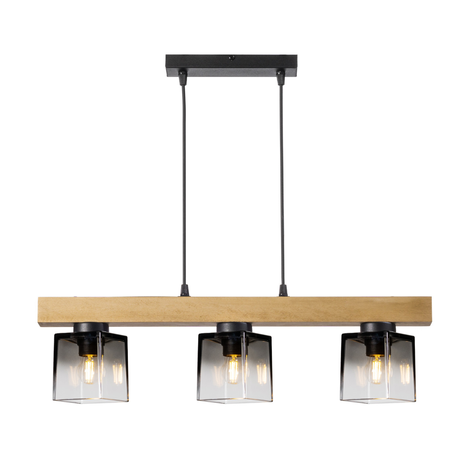 Wooden pendant lamp   40633 "Rustic Radiance" foto3