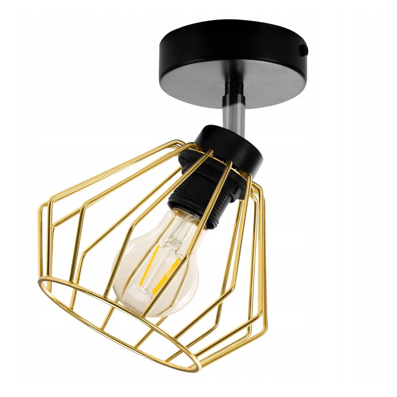 Moderní stropní svítidlo s drátěným stínidlem ve stylu loft SANTOS 2211/1