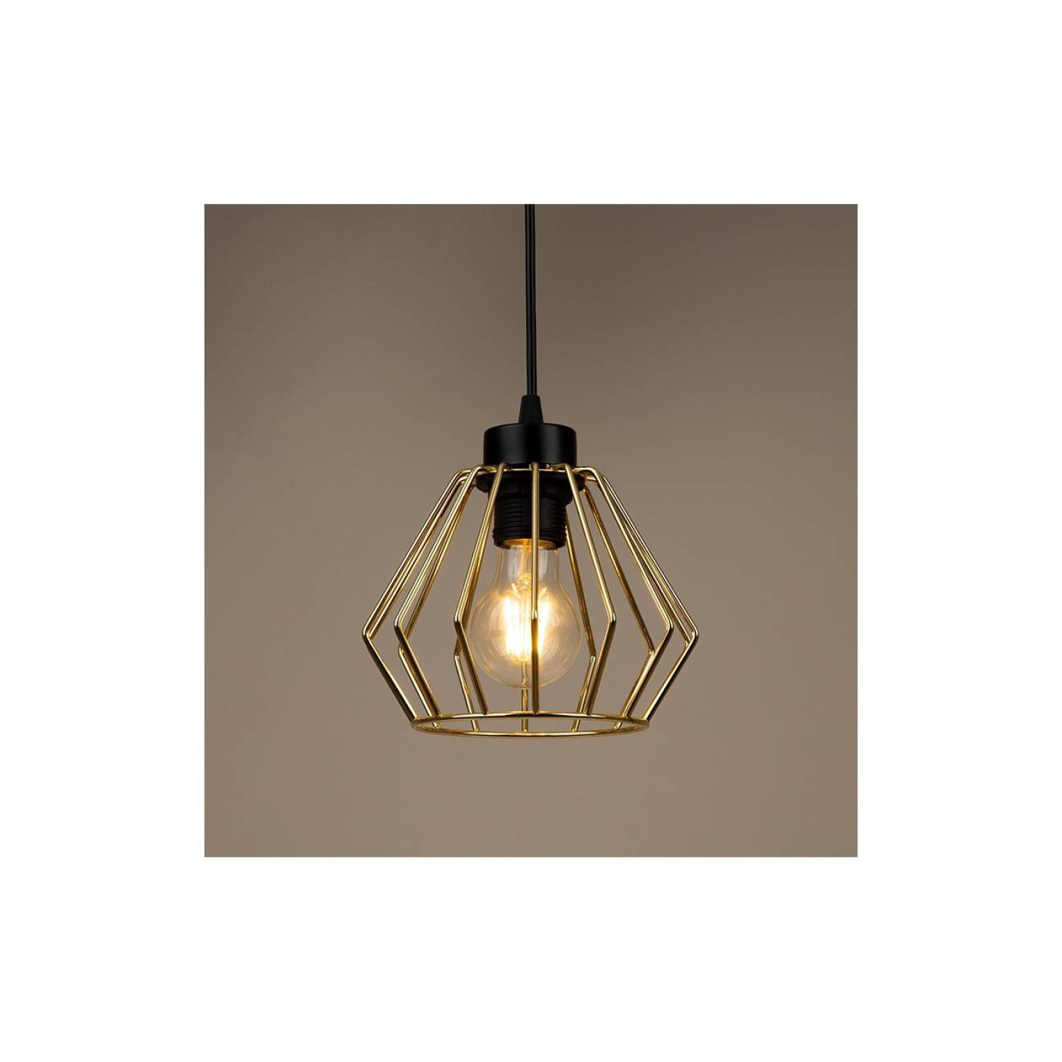 Závěsná lampa Loft se stínidly ve tvaru zlatých diamantů SANTOS 2213/4/OW foto8