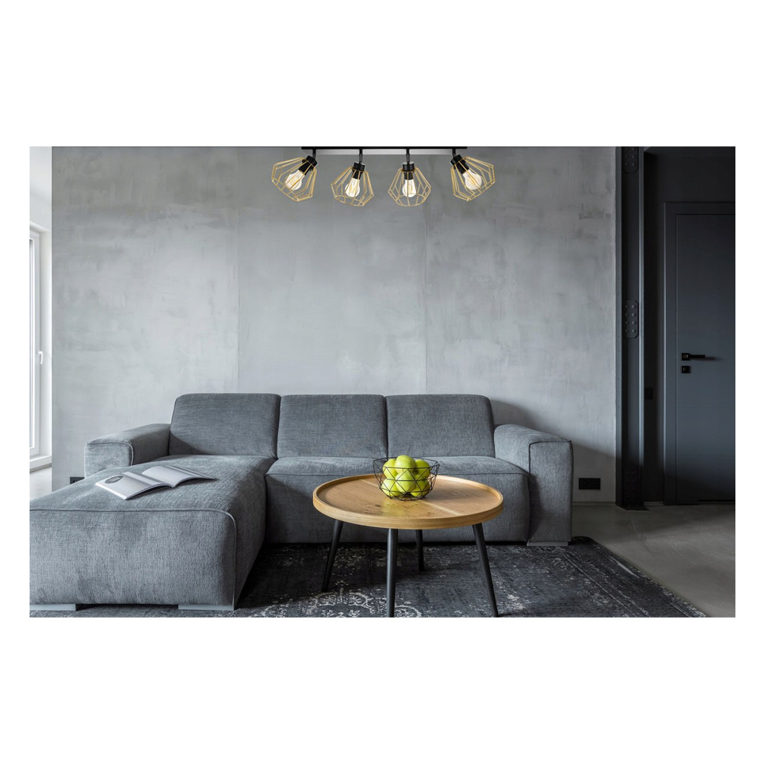 Moderní svítidlo na kovové liště LH006 "SANTOS LOFT" foto3