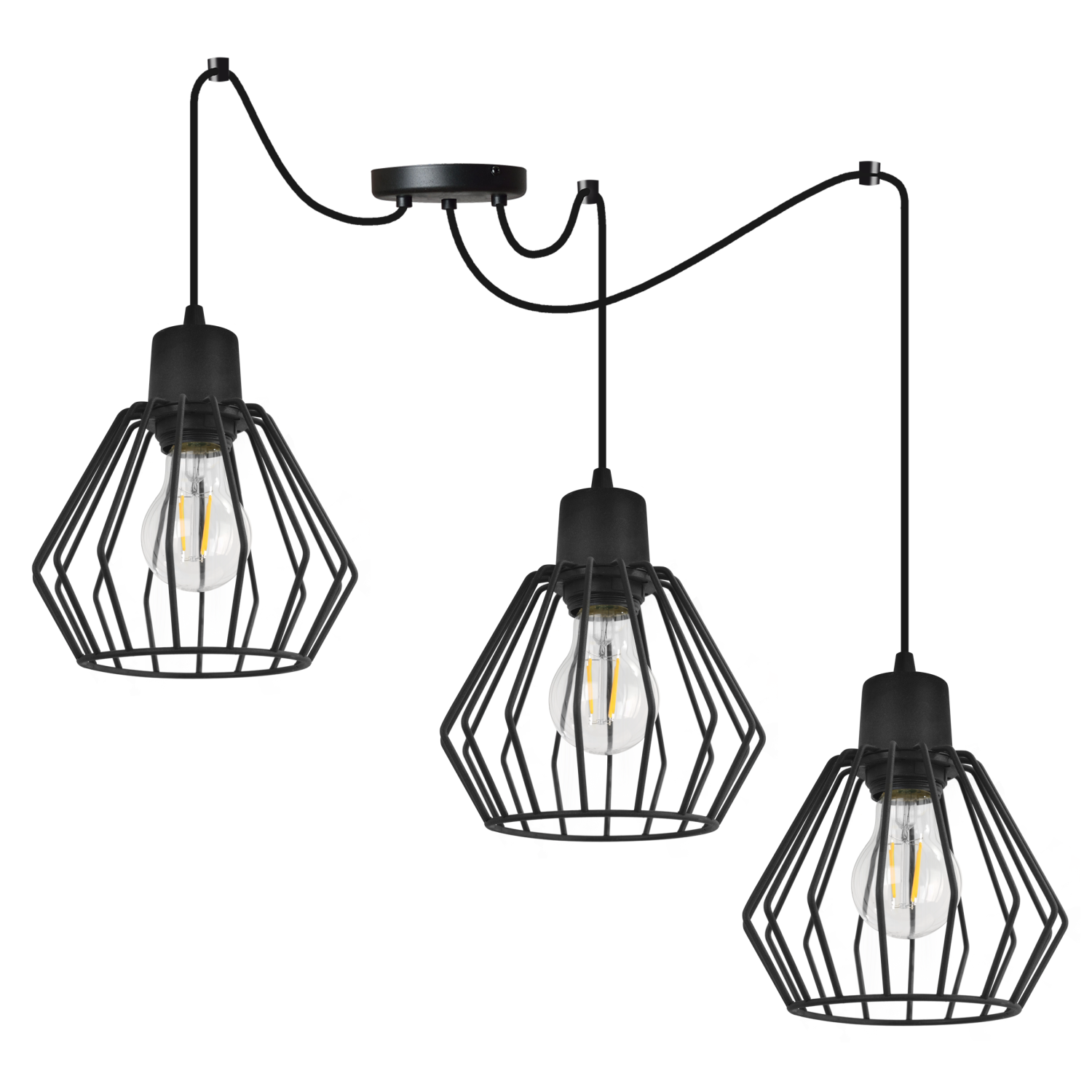 Pendant light on adjustable cables SPIDER NUVOLA 2502-3 foto3