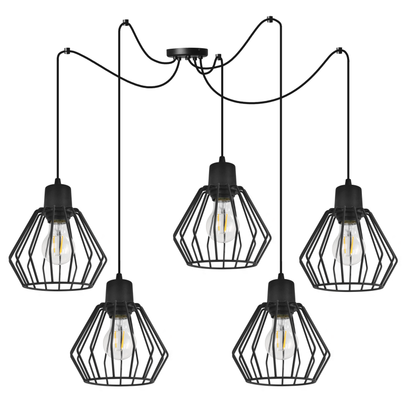 Pendant light on adjustable cables SPIDER NUVOLA 2502-5
