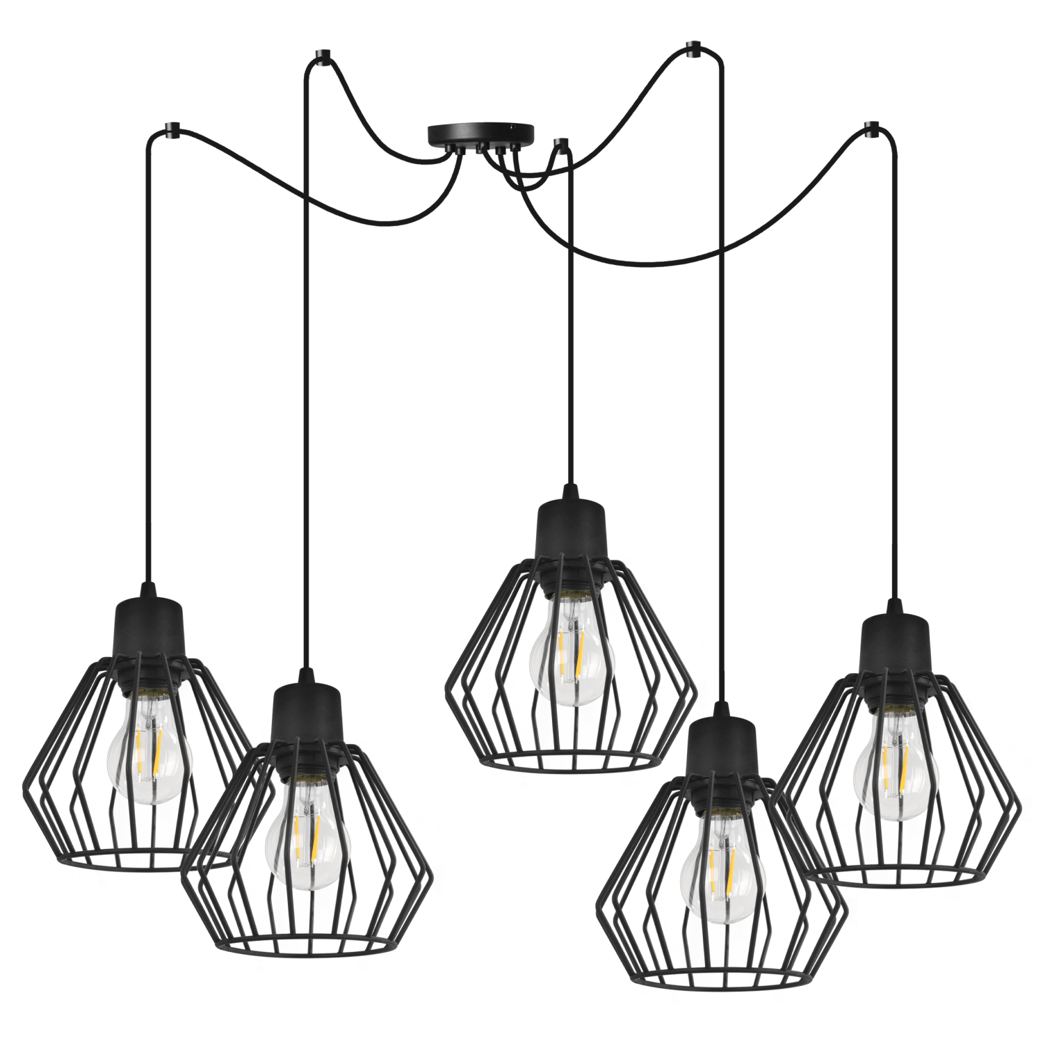 Závěsné svítidlo na nastavitelných kabelech SPIDER NUVOLA 2502-5 foto2