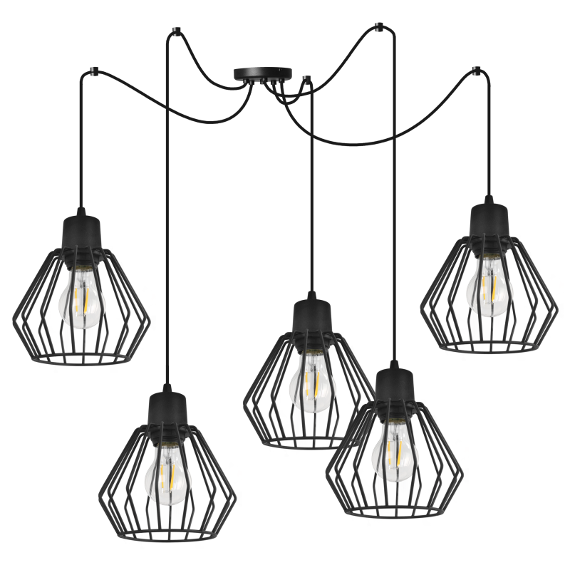 Pendant light on adjustable cables SPIDER NUVOLA 2502-5 foto3