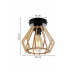 Wooden ceiling lamp with a diamond-shaped wooden shade TIMBER 2360/KB foto5