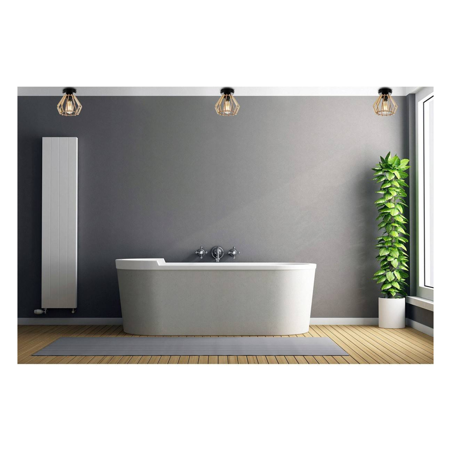 Wooden ceiling lamp with a diamond-shaped wooden shade TIMBER 2360/KB foto5