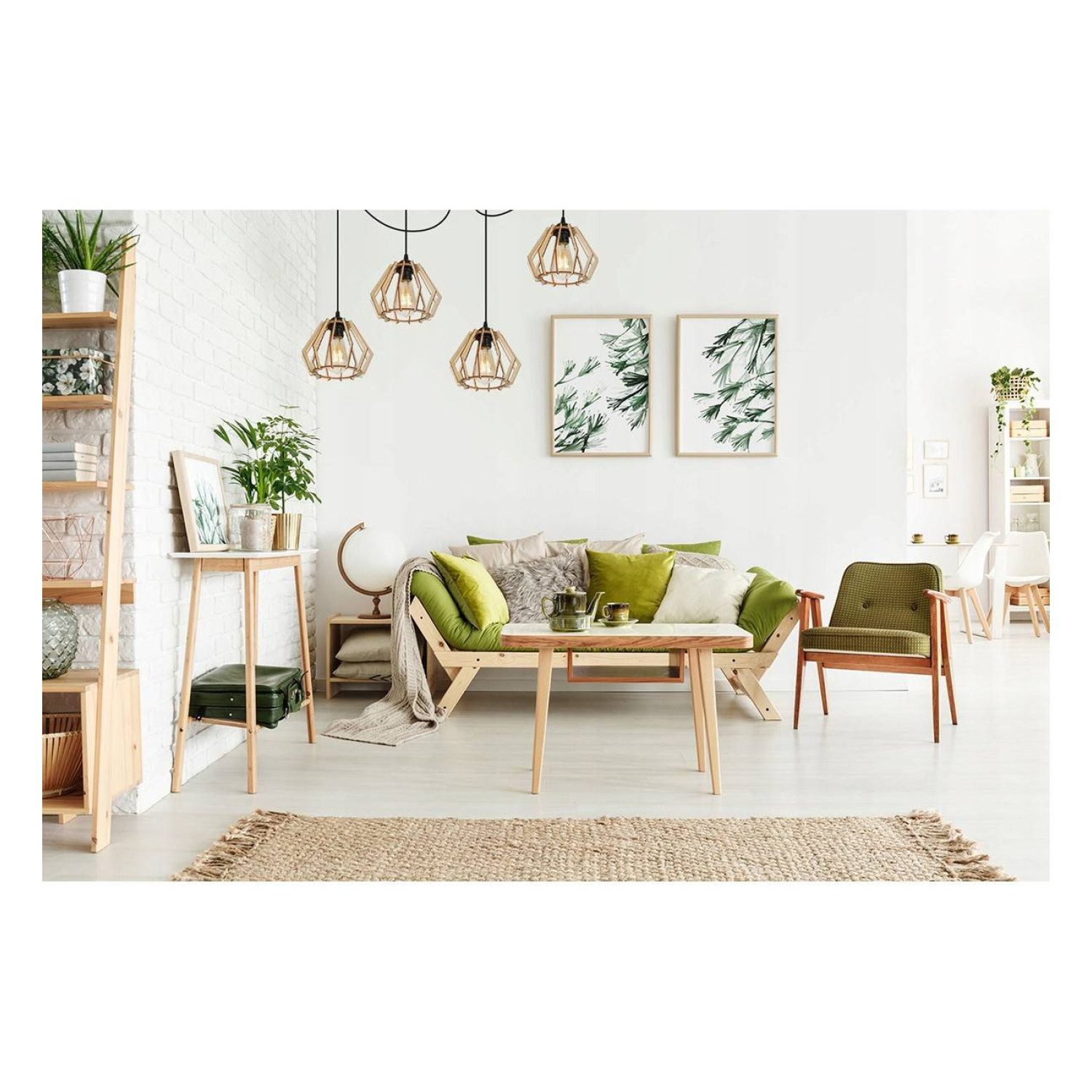 Originální dřevěná lampa Spider ve stylu Boho SPIDER TIMBER 2360/4 foto6