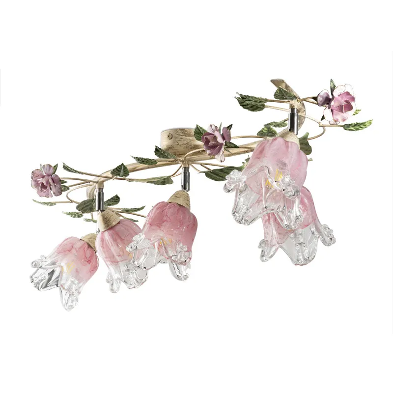 Přisazený lustr v růžovém provedení 1510 "ROSA"