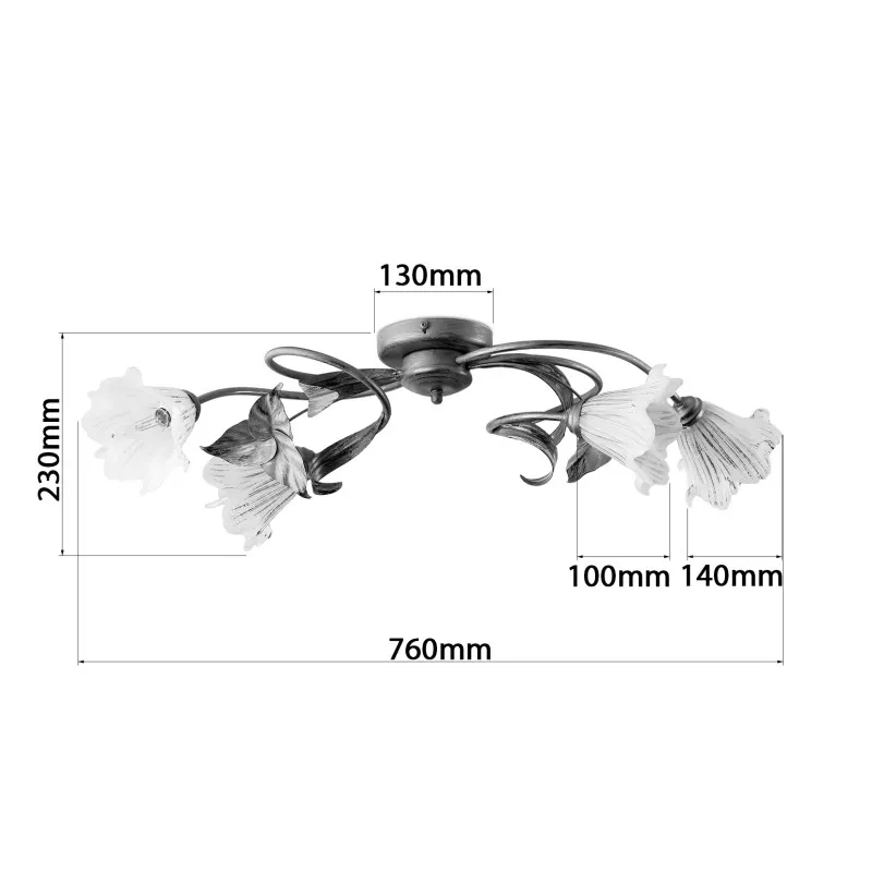 Ceiling luminaire 17244 "LIZAVETA" foto4