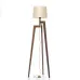 Stojací lampa v barvě ořechu s bežovým stínidlem  9660 "Trion" foto7