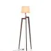 Stojací lampa v barvě ořechu s bežovým stínidlem  9660 "Trion" foto7