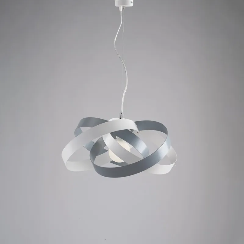 Pendant light BL156-1-BG Vertigo, 1 X 60 Watt Max, white, gray