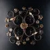 Pendant light BL169-PL4-BR Iris, 4 X 40 Watt Max, brown, golden