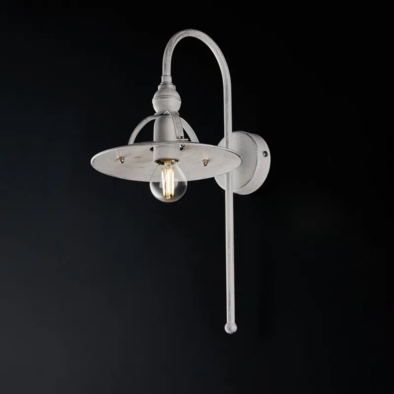 Nástěnné svítidlo BL234-AP1-BA Cantina, 1 X 60 Watt Max, bílá, stříbrná