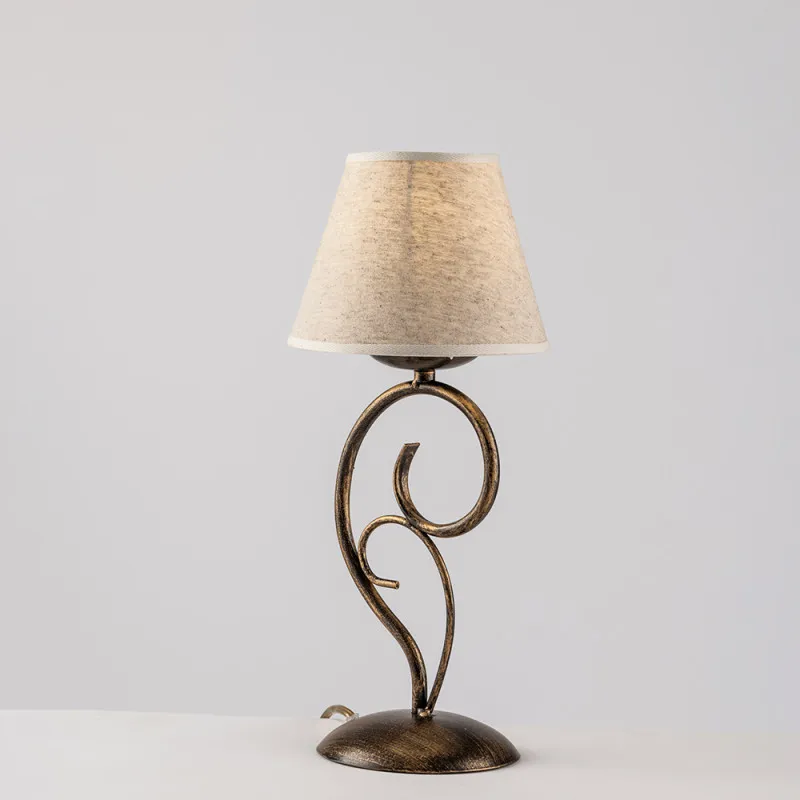 Table lamp BL258-LT-BR Vienna, 1 X 40 Watt Max, brown, golden